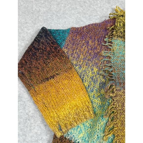 Anthropologie Greylin Womens Size L Natalia Fringed Cardigan Sweater - Picture 7 of 16